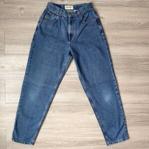 Eddie Bauer High Waisted Mom Jeans Relaxed Fit Tapered Vintage Denim Size 8